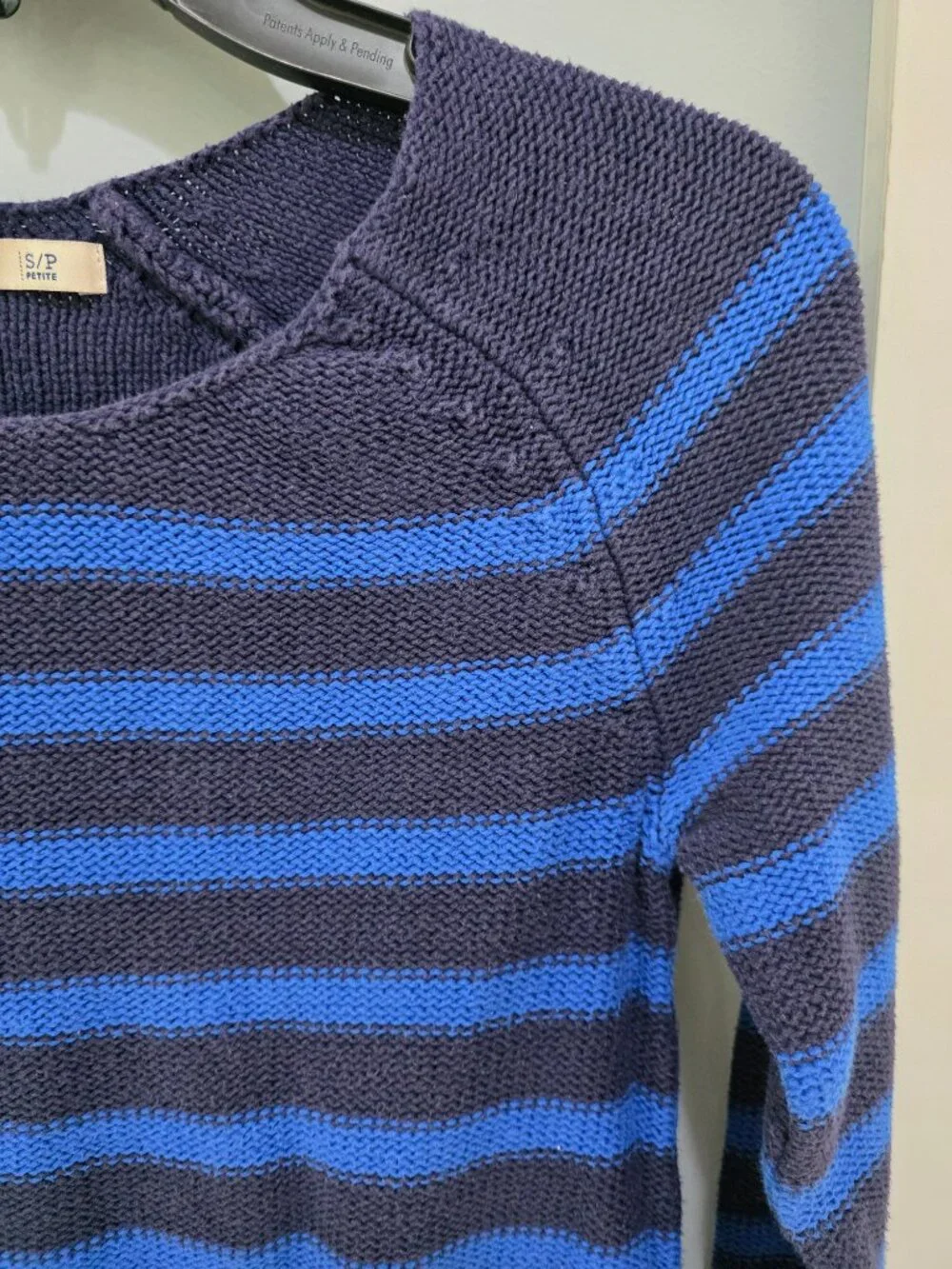 Old Navy Striped‎ Sweater – Women’s Small Blue & Navy Long Sleeve Pullover - Picture 2 of 10